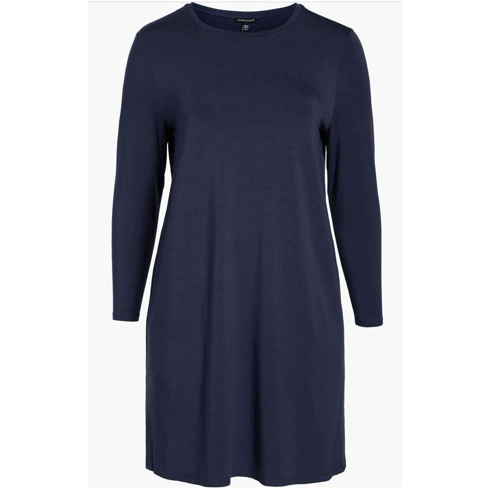 NEW Eileen Fisher Long Sleeve Jersey Shift Dress Crewneck Size‎ 3X - Picture 5 of 10